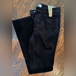 NWT Loft Curt Boot Black Corduroy Pants Size 4P